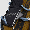 Close up of Ultimate Direction Fastpack 20, showing phone pocket