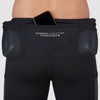 Close up of man wearing Ultimate Direction Men's Hydro Tight, rear view