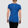 Ultimate Direction Women's Tech Tee, Cyber Blue, rear view