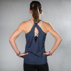 Ultimate Direction Women's Casual Tank, Navy Blue, rear view