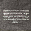 Athlete quote on Ultimate Direction Women's Casual Tee, Heather Gray