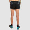 Ultimate Direction Women's Hydro Short, Onyx, rear view, with bottles