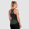 Ultimate Direction Women's Cumulus Tank, Camo Green, rear view