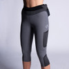 Woman wearing Ultimate Direction Women's Hydro 3/4 Tight, front view