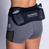 Woman wearing Ultimate Direction Women's Hydro Skin Short, rear view