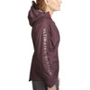 Woman wearing Women's Ultra Jacket V2, burgundy, side view