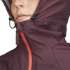 Close up of Woman wearing Women's Ultra Jacket V2, with hood on