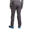 Woman wearing Ultimate Direction Women's Ultra Pant V2, gray, rear view