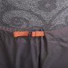Close up of woman wearing Ultimate Direction Women's Ultra Pant V2, showing adjustable nylon waist belt